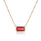 elongated emerald cut pink tourmaline and champagne diamond choker <span class='visuallyhidden'>Call, text 323-404-2959 for shop help.</span>